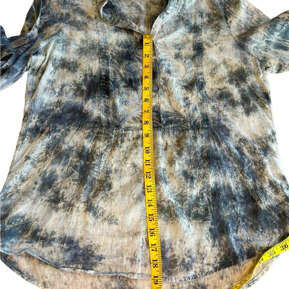 Vintage Goa Tie Dye Tunic with Floral Embroidery - Size S - Picture 12 of 12